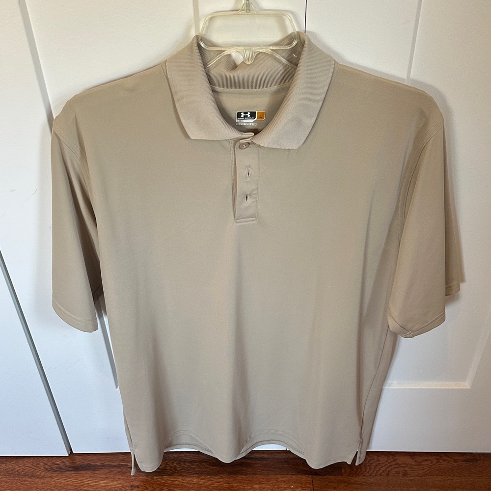 Men's Under Armour Tan Polo Shirt